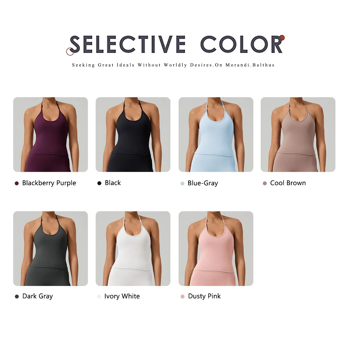 Ctenkevet Damen Rückenfreies Schnelltrocknendes Sport-Tanktop Ärmellos Stoßdämpfendes Support-Oberteil für Laufen Fitness-Radfahren – Detail 7