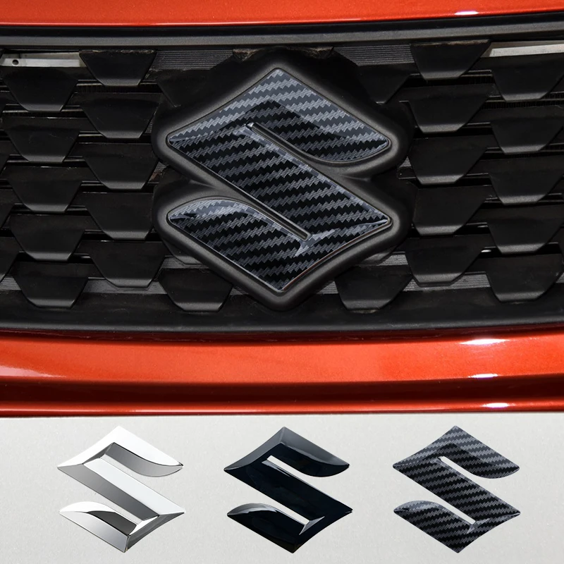 Adesivo per badge sul vano posteriore con logo della griglia anteriore in ABS per cofano anteriore e posteriore per accessori Suzuki Swift ALTO