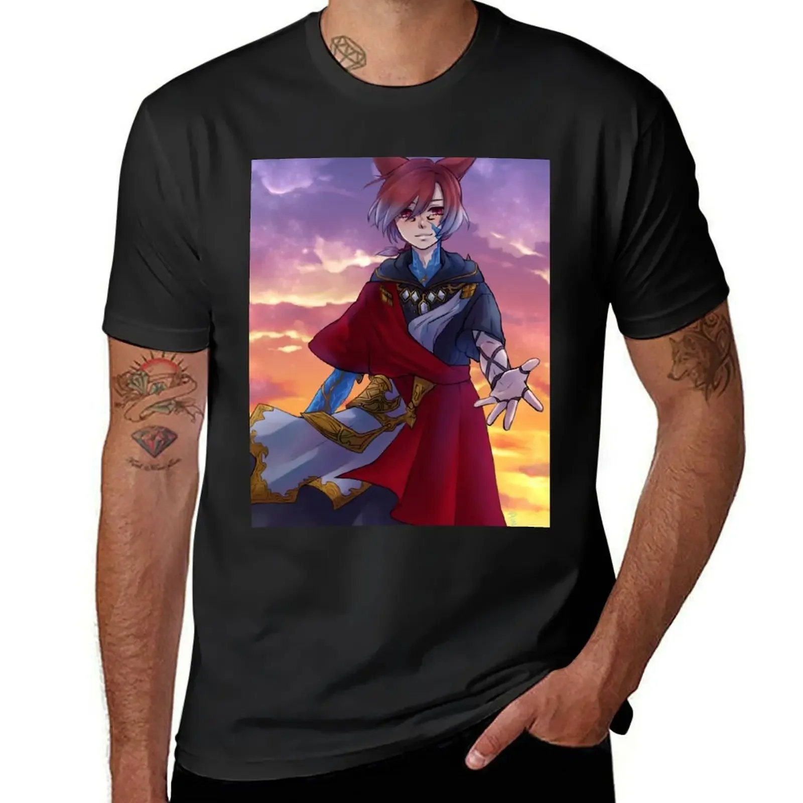 

Crystal sunet T-Shirt aesthetic clothes blacks anime clothes sweat shirts, men