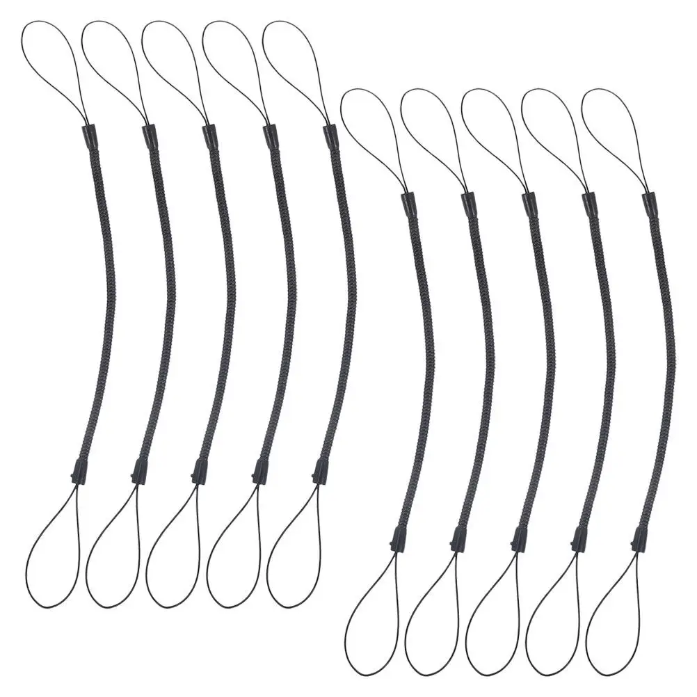 10Pcs Phone Lanyard Strap Spring Rope Pen Leash Stylus Pen Lanyard Retractable Cord Anti Lost Rope Retractable Cord