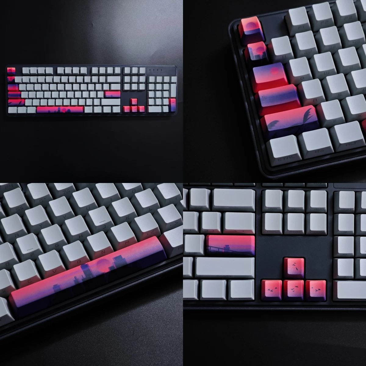 12 Keys PBT Keycap Set OEM Profile Dye-Sublimated Legends for Mx Cherry Switch Mechanical Keyboard Kit