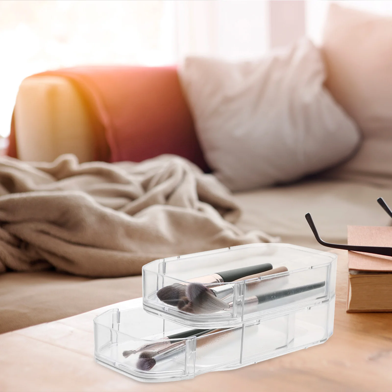 

Drawer Storage Box ganizers Multi layer Design for Desk Stationery ganization Plastic Desktop