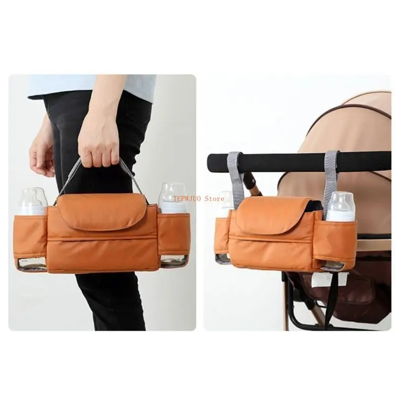 

U50F Large Universal Stroller Bag with Insulated Stroller Cup & Phone Holder Stroller Accessories Bag