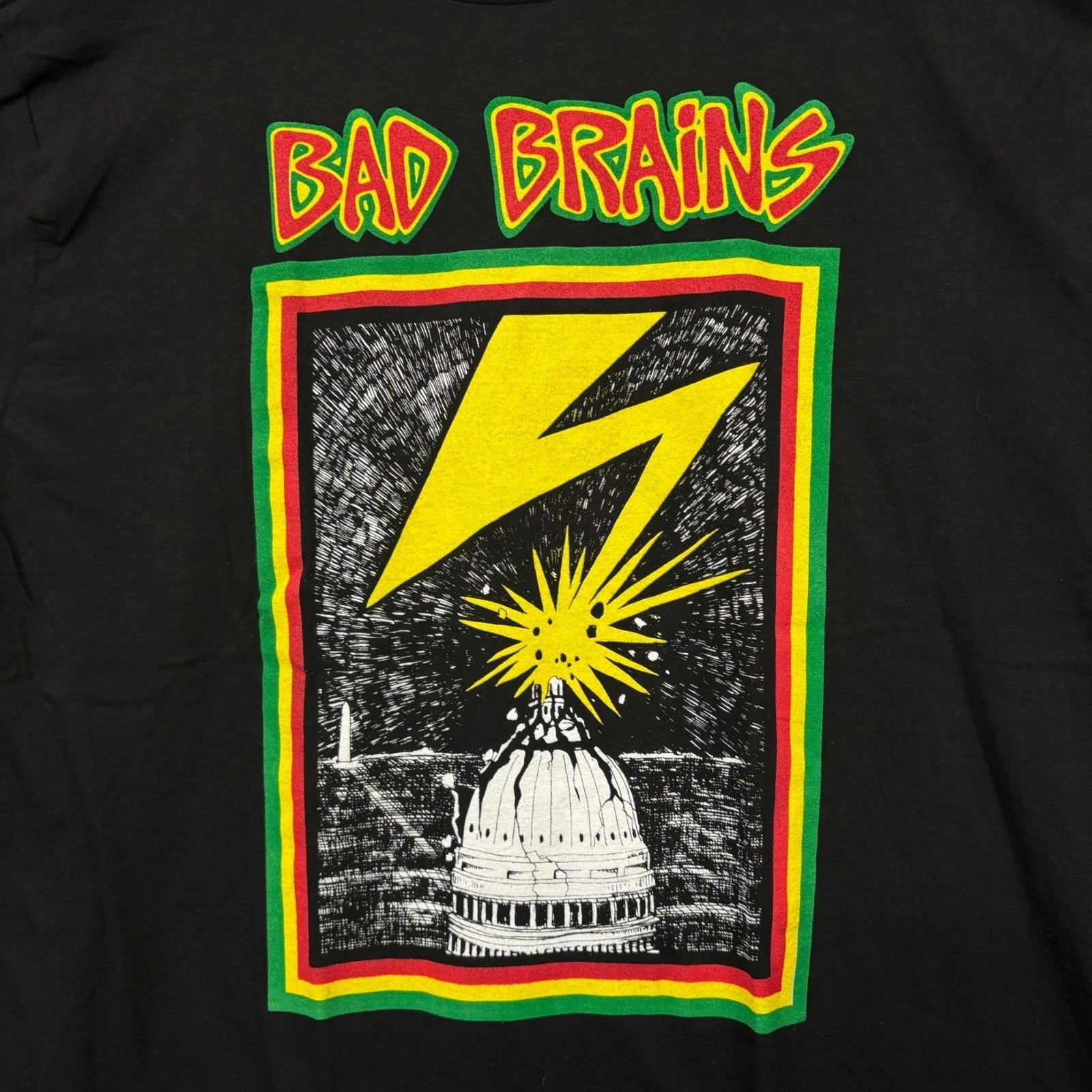 Bad Brains Self-Titled Album Capitol Strike Band Graphic Tee Cotton Mens Womens T-Shirt Summer Streetwear