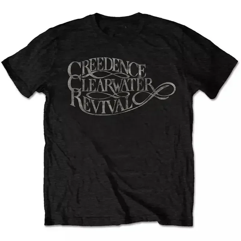 BASIC Creedence Clearwater Revival logo T-shirt Unisex S-5Xl black Tee TA5052