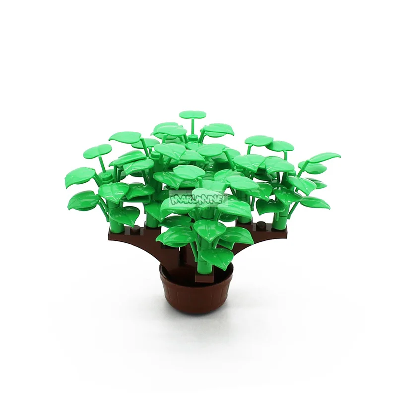 MARUMINE Plant Tree Grass Flower Animal City Accessories Building Blocks Garden DIY Compatible Toys MOC Model Bricks