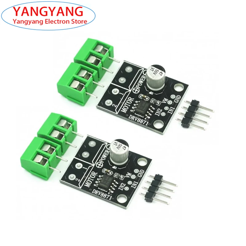 1/2Pcs New DRV8871 Motor Driver Module H-Bridge Brushed DC Motor Breakout Board For Arduino PWM Control 3.6A Driver Module