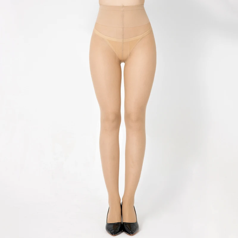 Damen Transparente Verstärkte Zehenpartie Hohe Taille Lustige Strumpfhose Weibliche T-Crotch Ultra Dünne Durchsichtige Strumpfhose Party Club Sheer Medias Sexy – Detail 5