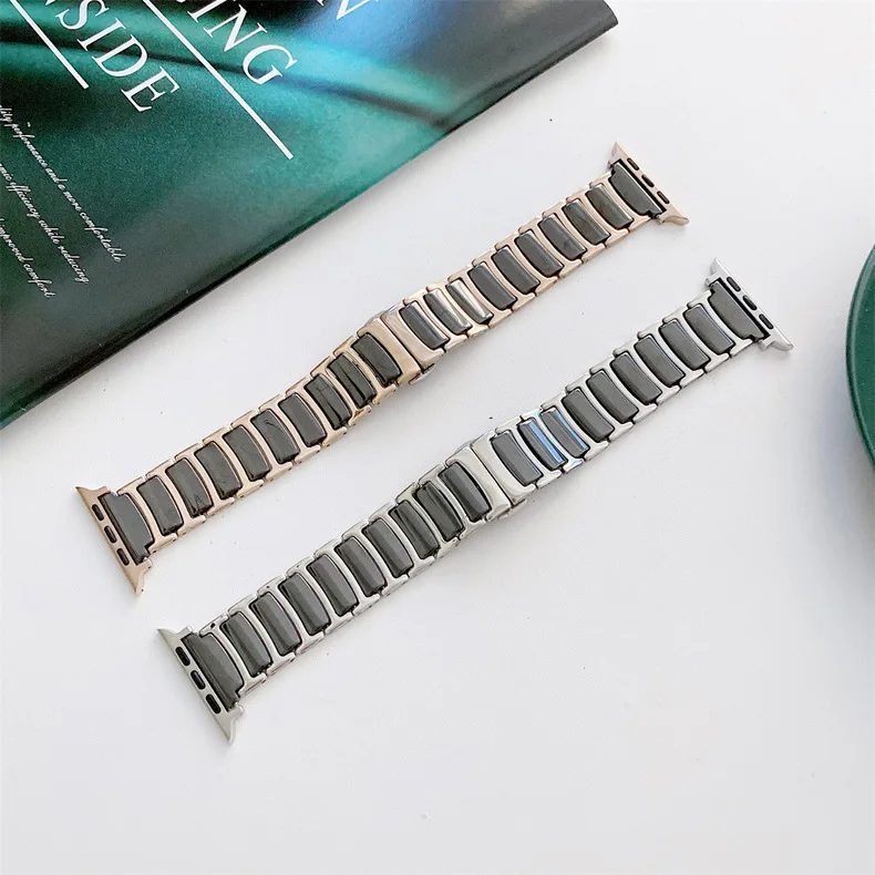 애플 워치 밴드용 세라믹 스트랩 팔찌, iWatch 시리즈 울트라 10, 9, 8, 7, 6, 5, 4, SE 스트랩, 46mm, 42mm, 45mm, 41mm, 44mm, 40mm, 49mm, 38mm