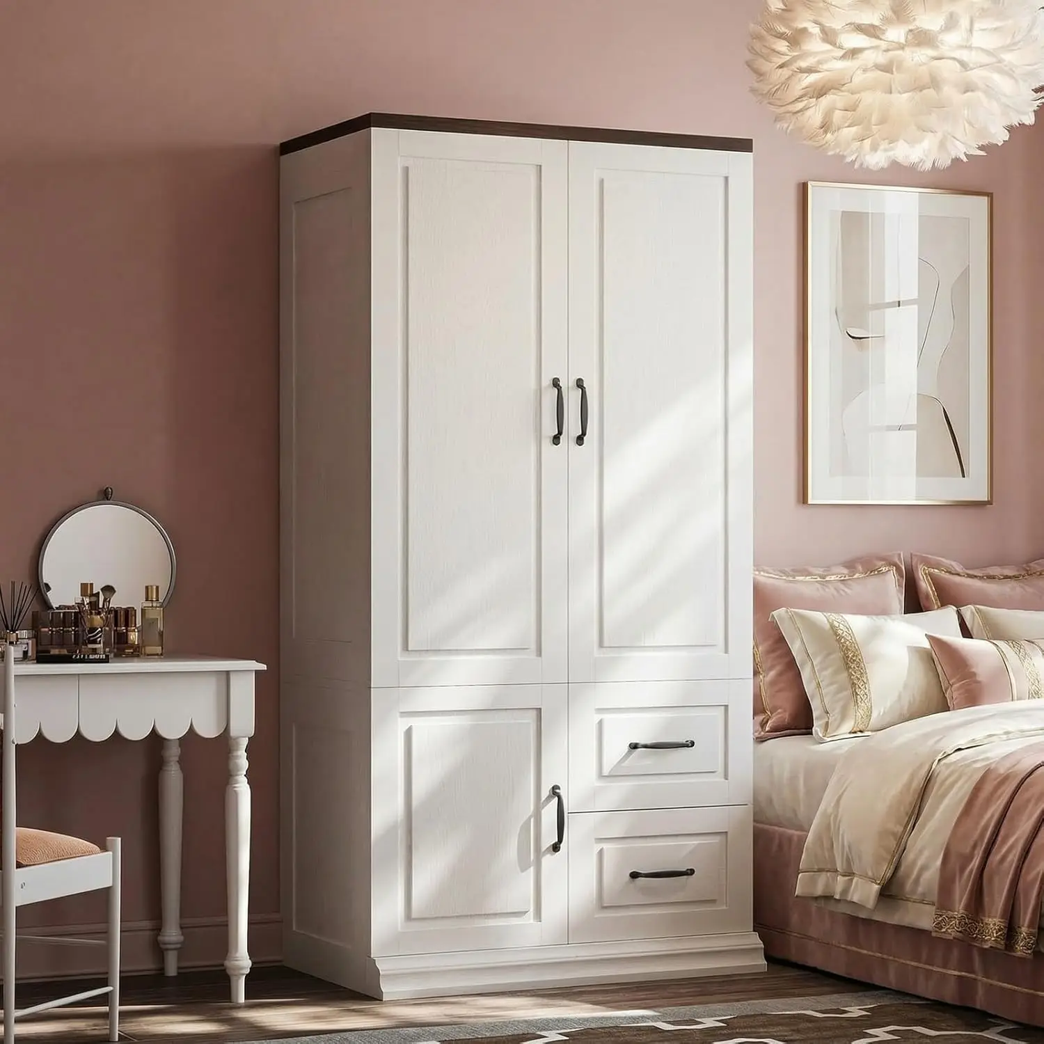 new Wardrobe Closet with Drawers, 71.1