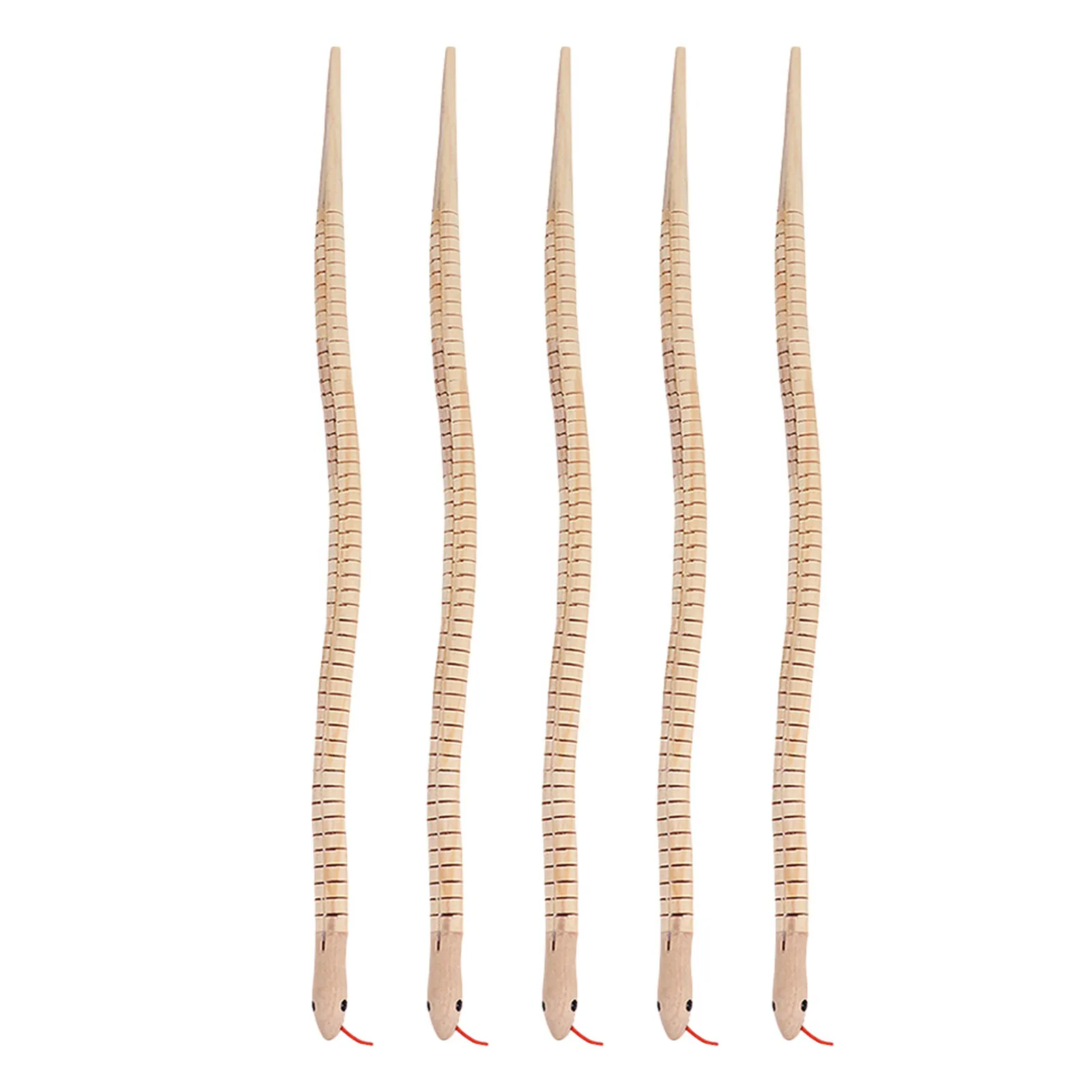 

5pcs Wooden Snake Bendable 30Cm Unfinished Craft For Diy Painting Halloween Party Favors Classroom Prizes Sensory Fidget Animal