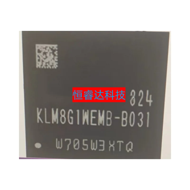 Original KLM8G1WEMB-B031 KLM8G1WEMB B031 BGA153 EMMC 5.0, Em estoque, novo, 1 peça por lote