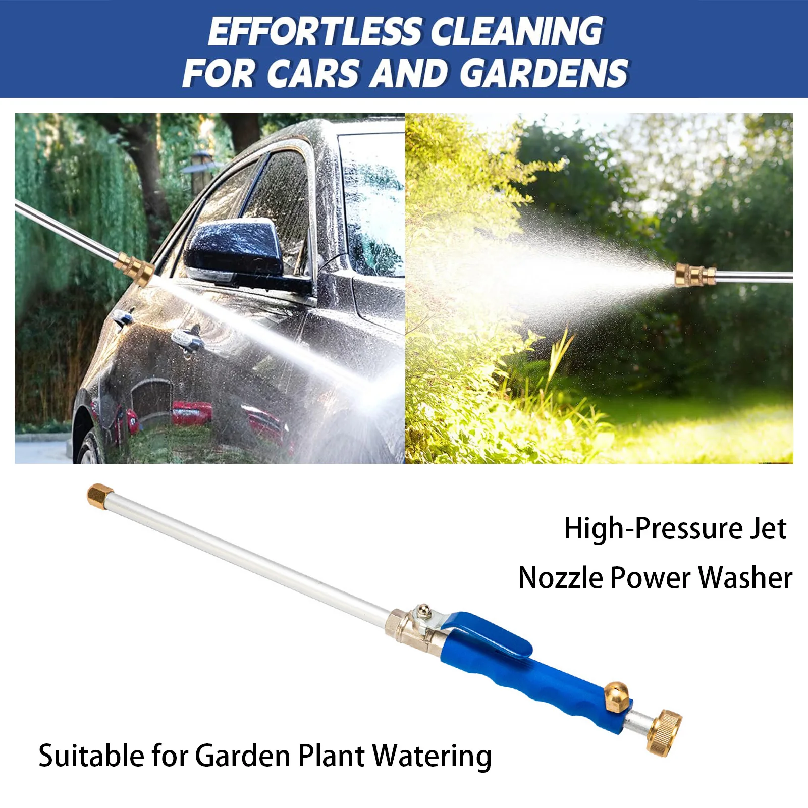 

Garden Washing High Pressure Hose Water Gun Adjustable Car Washer Water Spray Gun For Gardening Plant Flower Watering Tools