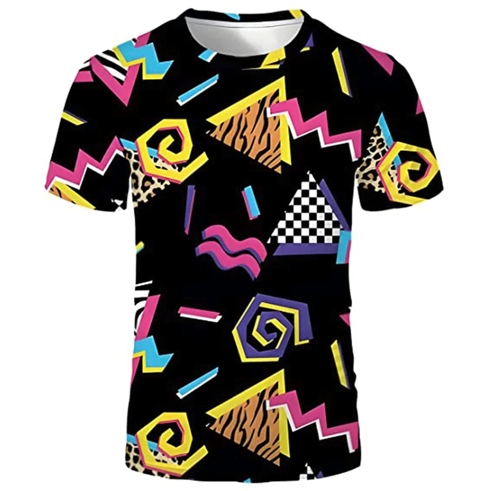 

3D Printed men's hip-hop Short Sleeved T-shirts, Oversized Harajuku Y2k Design clothing, Casual And Simple men's Tops