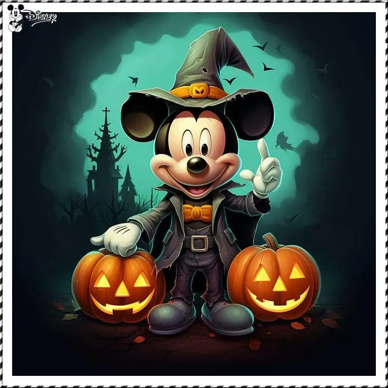 

Disney Diamond Painting Halloween Mickey Mouse Mosaic Set Diamond Embroidery Cross Stitch Art Decor Gift