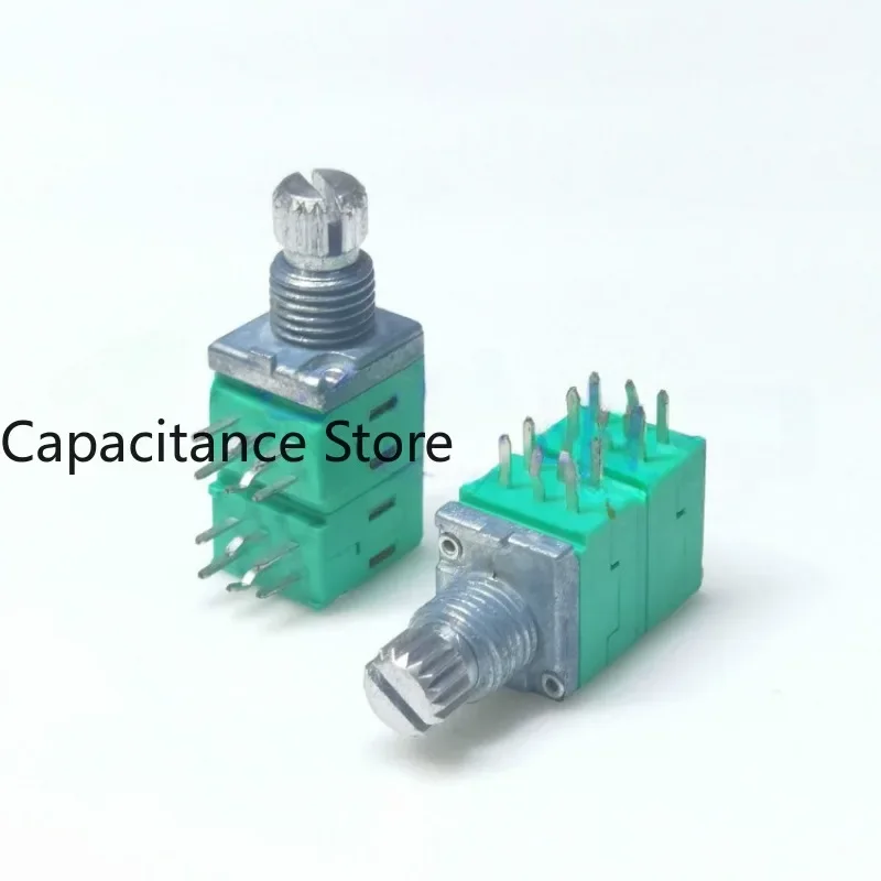 

5PCS Type 09 Precision Potentiometer 4-way B50K Power Amplifier Sound Box Volume Axis Length 10mm