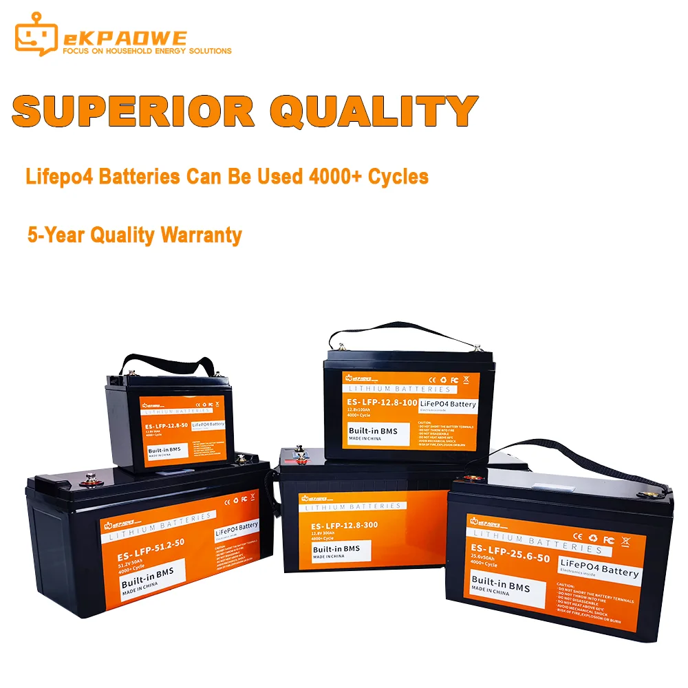 12V 24V LiFePO4 Battery 100AH 200AH 300AH Lithium iron phosphate battery BMS 100A fast charging  TaX Free  Grade A Battery