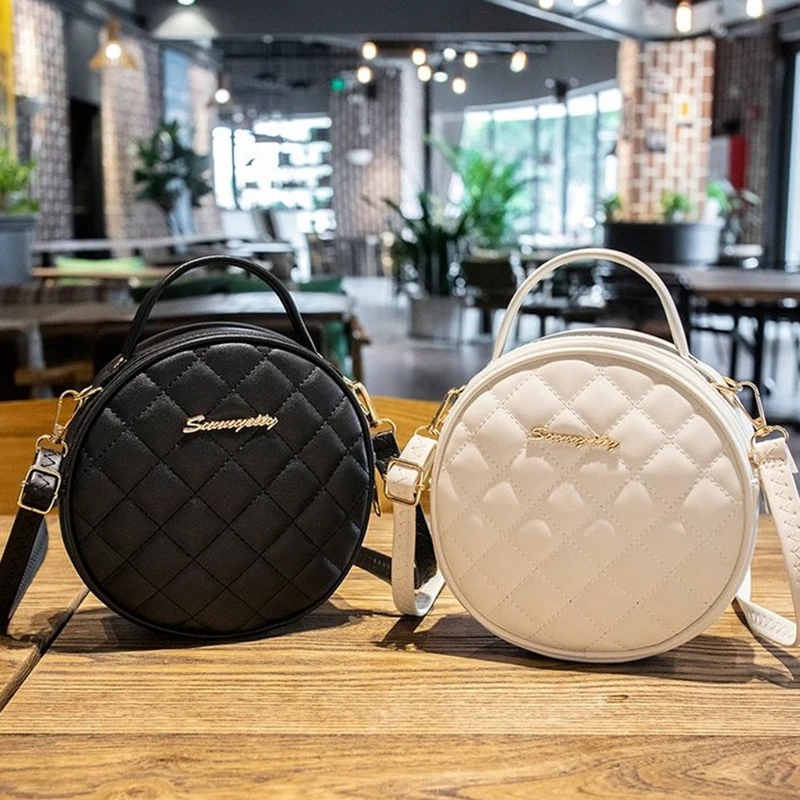 

Маленькая круглая сумка в стиле ретро, модная дорожная сумка через плечо и сумка через плечо, кошельки, подарок на день рождения подруге