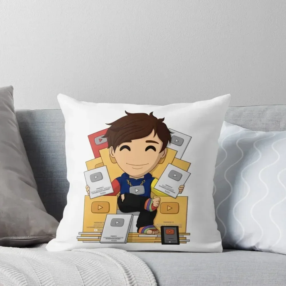 Jack Sucks at Life Playbuttons Throw Pillow Pillows Aesthetic Anime pillow cover luxury pillow