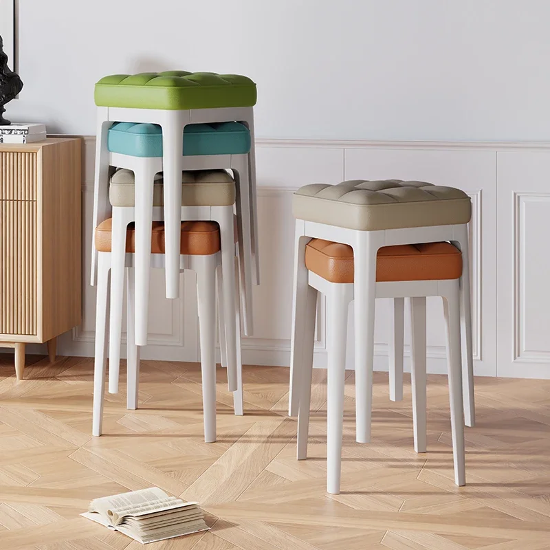 Обеденный стул, бытовой штабелируемый мягкий табурет-мешок, коммерческий пластиковый обеденный стул для общественного питания, обеденный стол для ресторана, запасной квадрат be