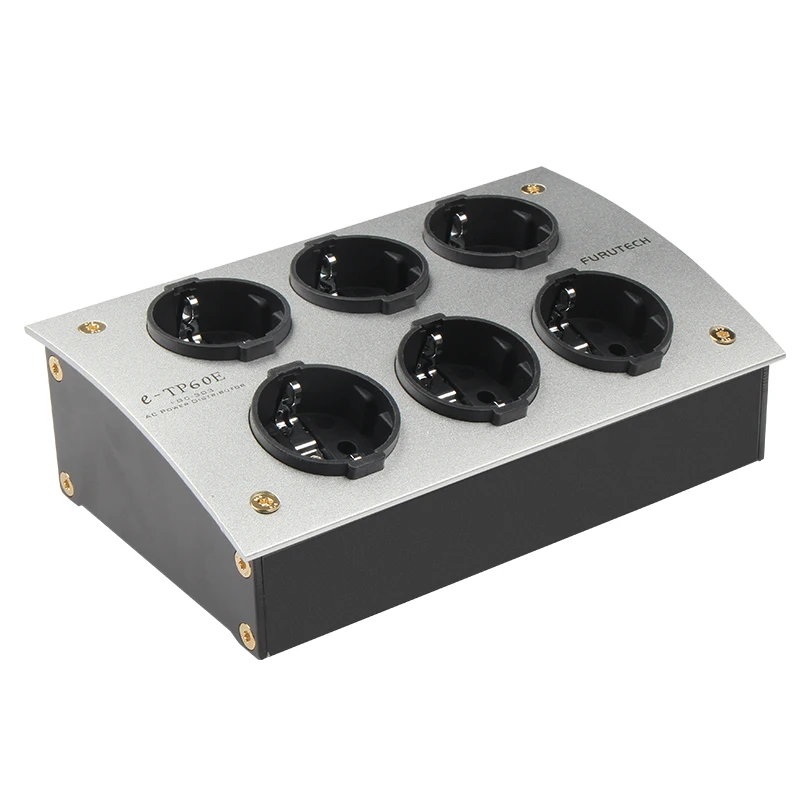 Furutech EU SCHUKO ตัวกรองพลังงานเสียงตัวจ่ายกระแสไฟฟ้าแยกการรบกวนและฟอกแหล่งจ่ายไฟเพื่อลดเสียงรบกวนจากพื้นหลัง