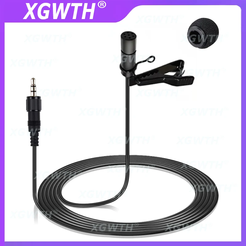 

Tie Clip Lavalier Lapel Microphone Condenser Omnidirectional Mic for Sony UTX V1 D21 D11 UWP Wireless Transmitter System 3.5mm