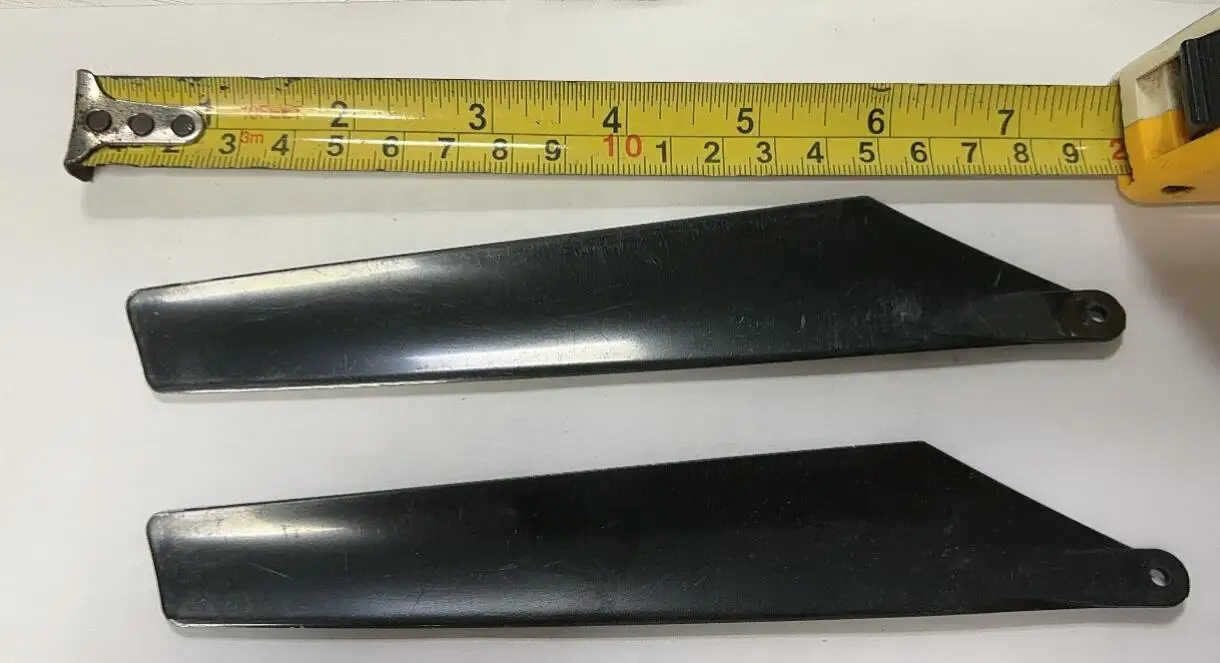 Hélice de hoja de rotor principal, accesorios superiores e inferiores, 18,8 cm x 3,1 cm, 188mm, 190mm/diámetro de agujero de 4mm para helicóptero RC, helicóptero de juguete heli, avión, 2 piezas