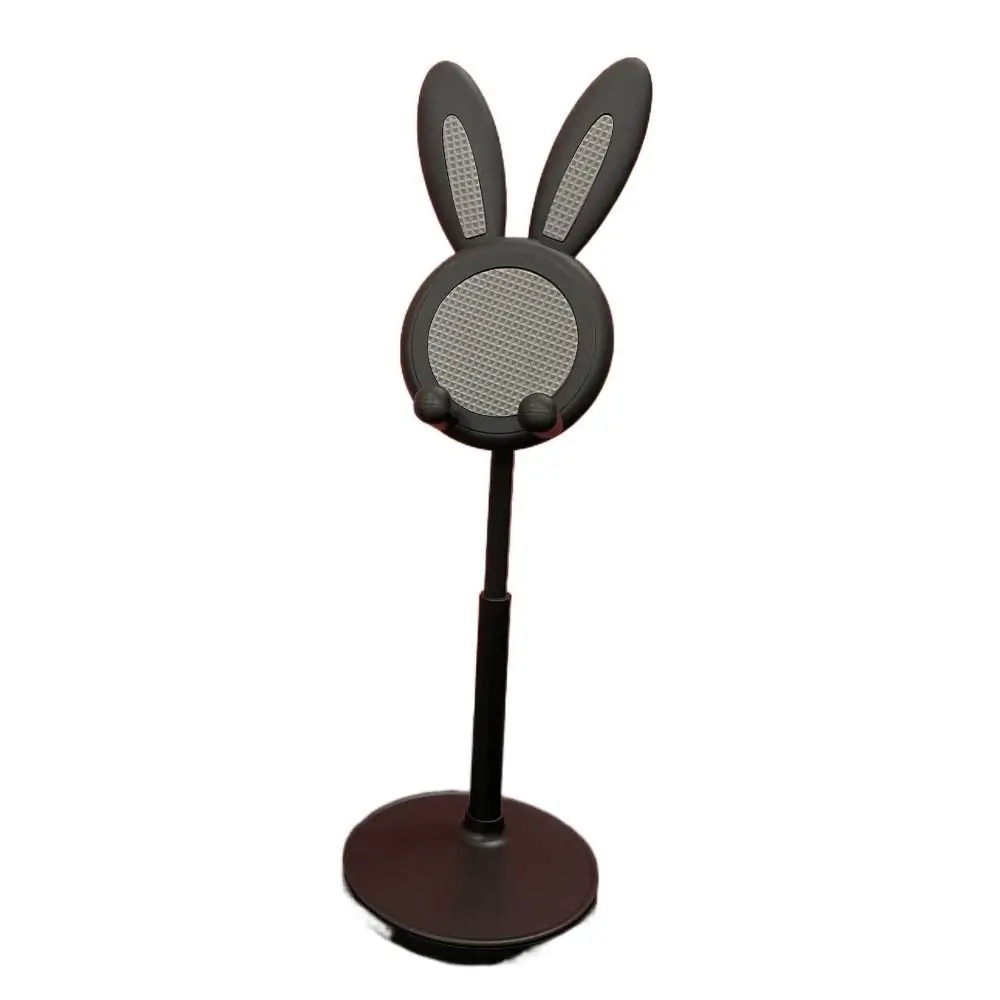 

Rabbit Bunny Phone Holder Adjustable Non-slip Telescopic Lifting Phone Holder Pink Multi-angle Desktop Mobile Phone Bracket