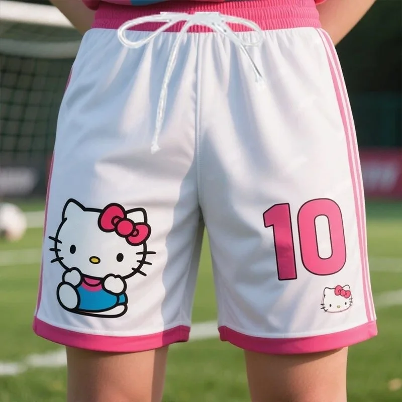 

Summer New Special Edition HelloKitty Baskerball Men's and Women's Quick Drying Shorts Shirt Casual Sports 3D Print
