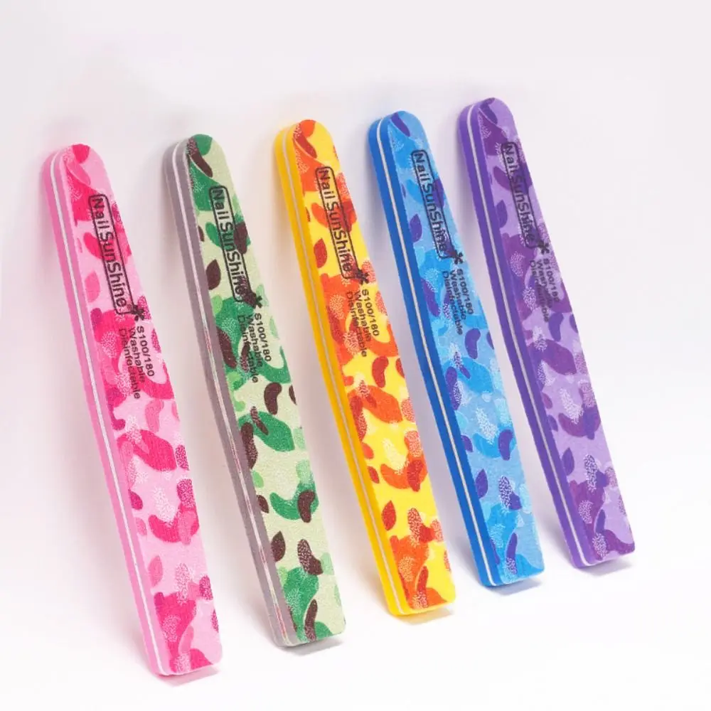 Nail Buffer Colorful Sponge Nail Art Files Washable Waterproof Nail Tools Nail Double-sided Wear-resistant Nail File Women