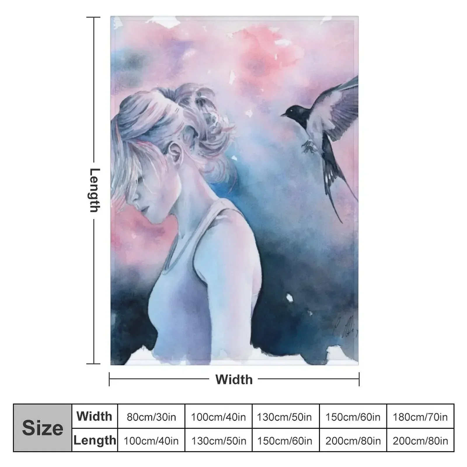 Wilderness Woman No. 4 Throw Blanket Bed linens Tourist Decorative Sofas Weighted Beach christmas gifts Blankets