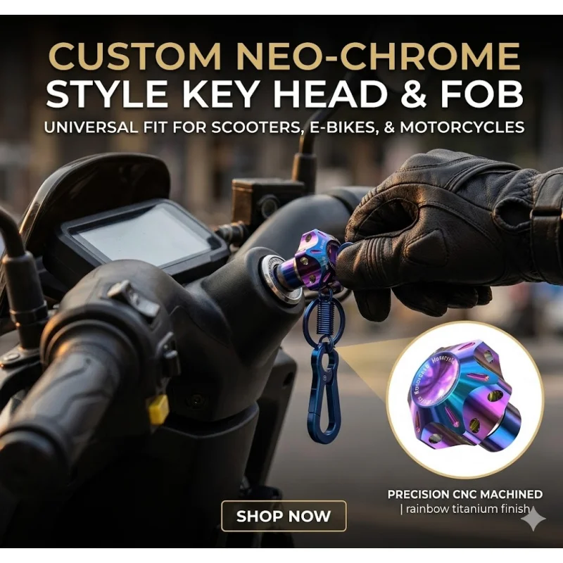 

Universal Motorcycle Scooter Key Head Cover Electric Bike Shell