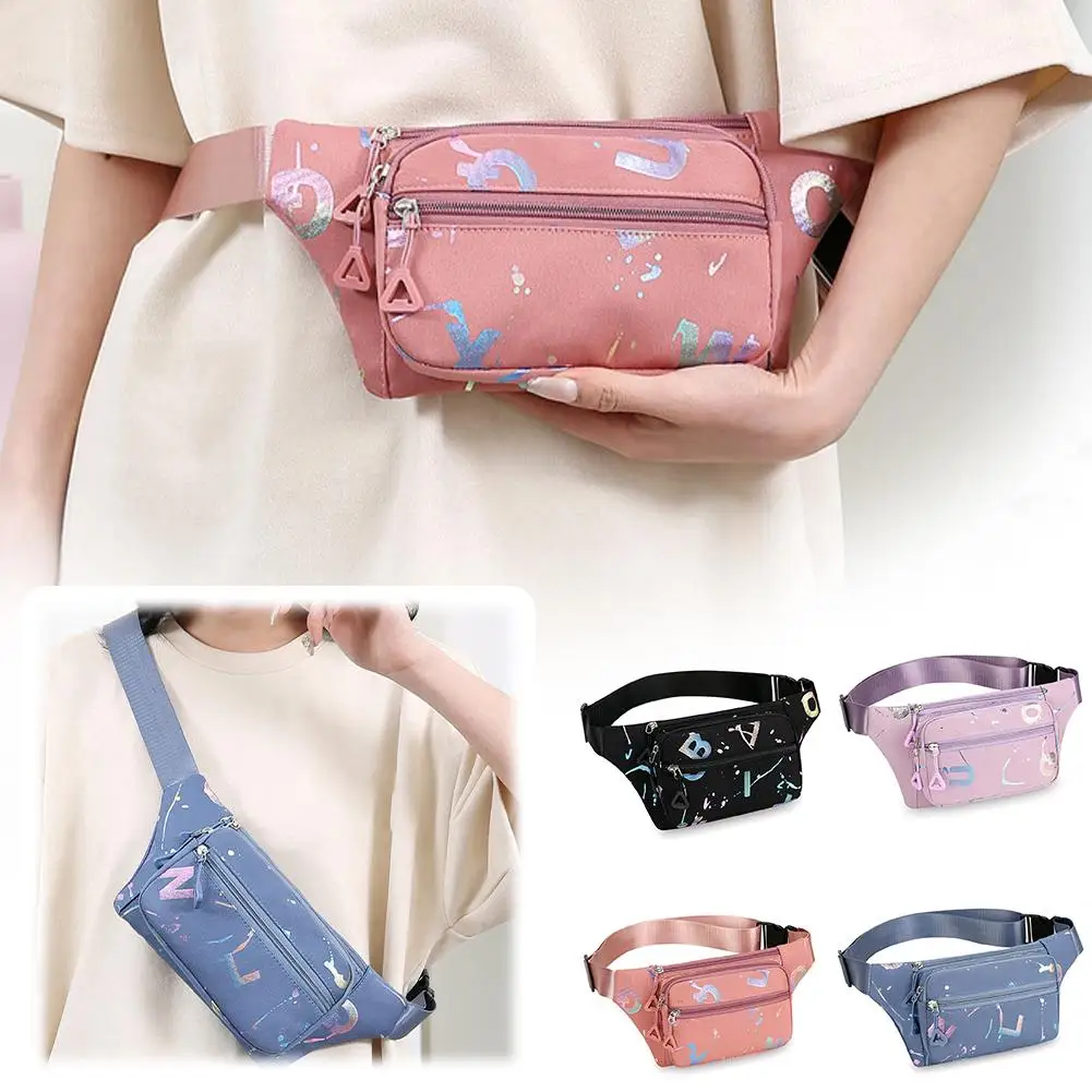 

New Letters Sport Waist Bags Waterproof Crossbody Chest Shoulder Bags Waist Multifuntional Messenger Bags Women Bags H6R1