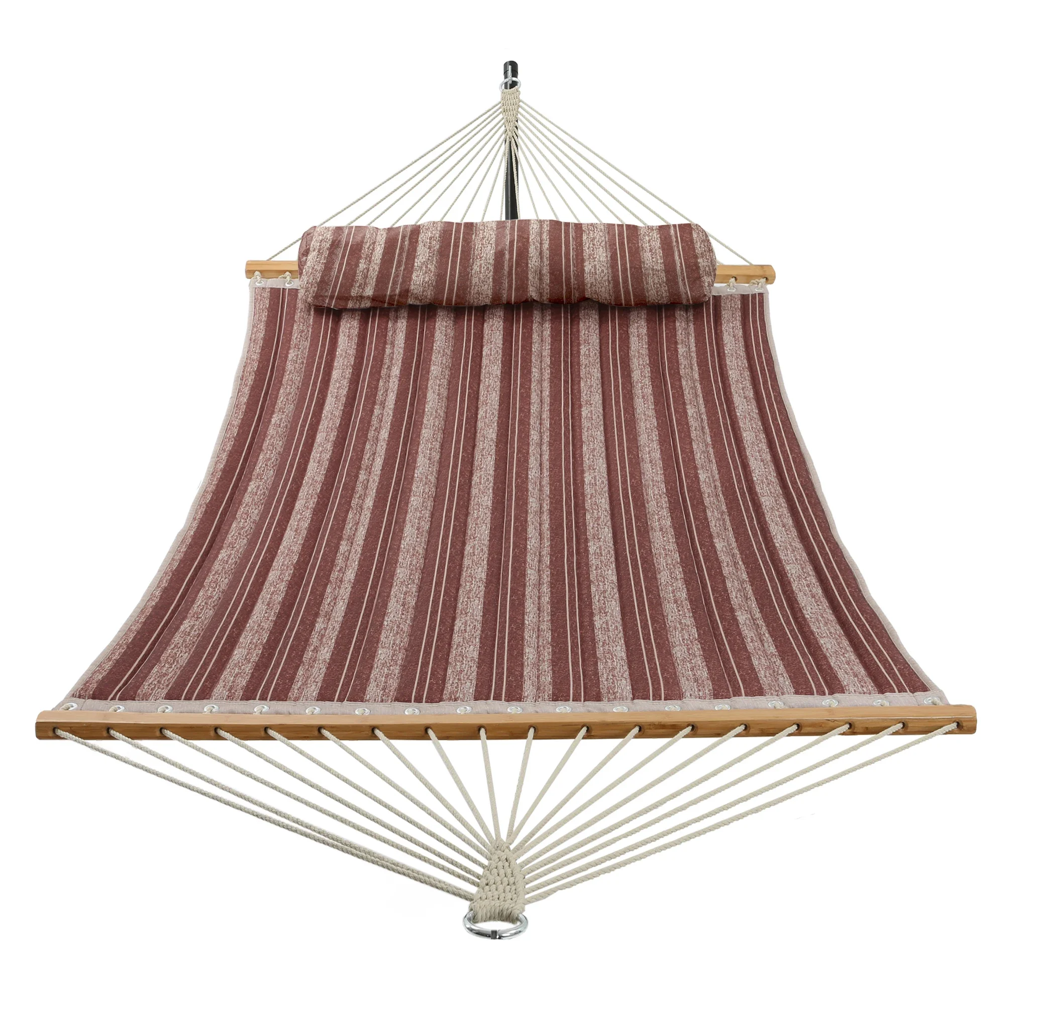 

Wholesale outdoor bed cotton swing folding hanging stand garden patio custom printed portable quilted straight Quick Dry Hammock