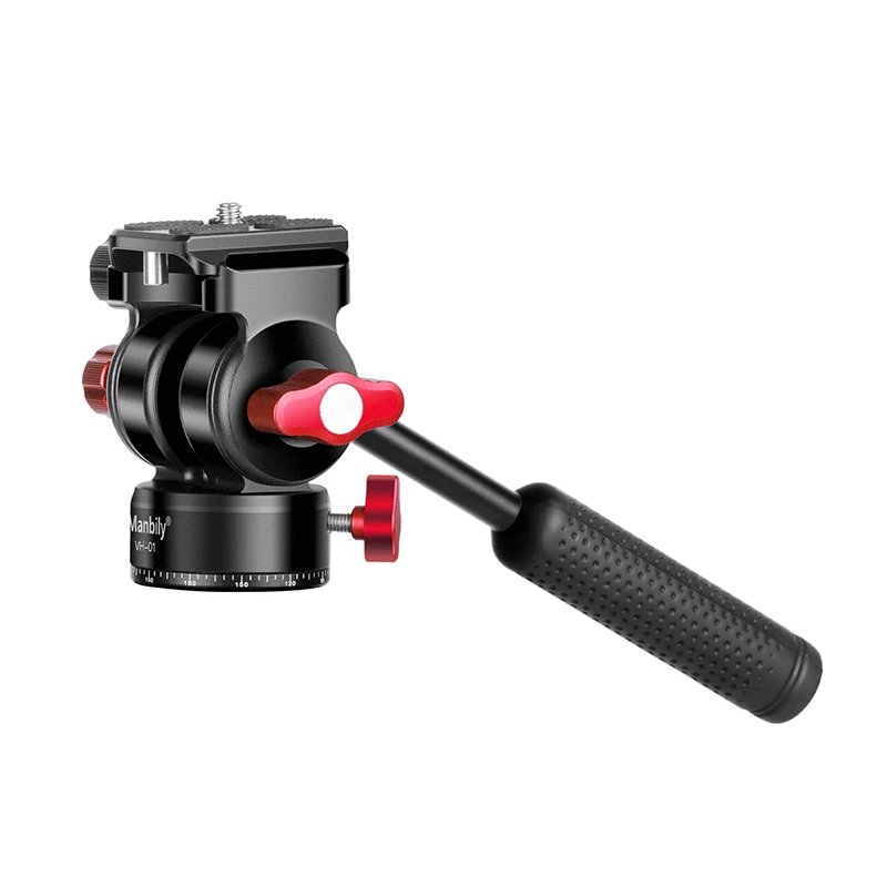 

Manbily VH-01 Портативный штатив с шаровой головкой и ручкой с быстросъемной панорамной наклонной головкой 1/4 дюйма для зеркальной камеры