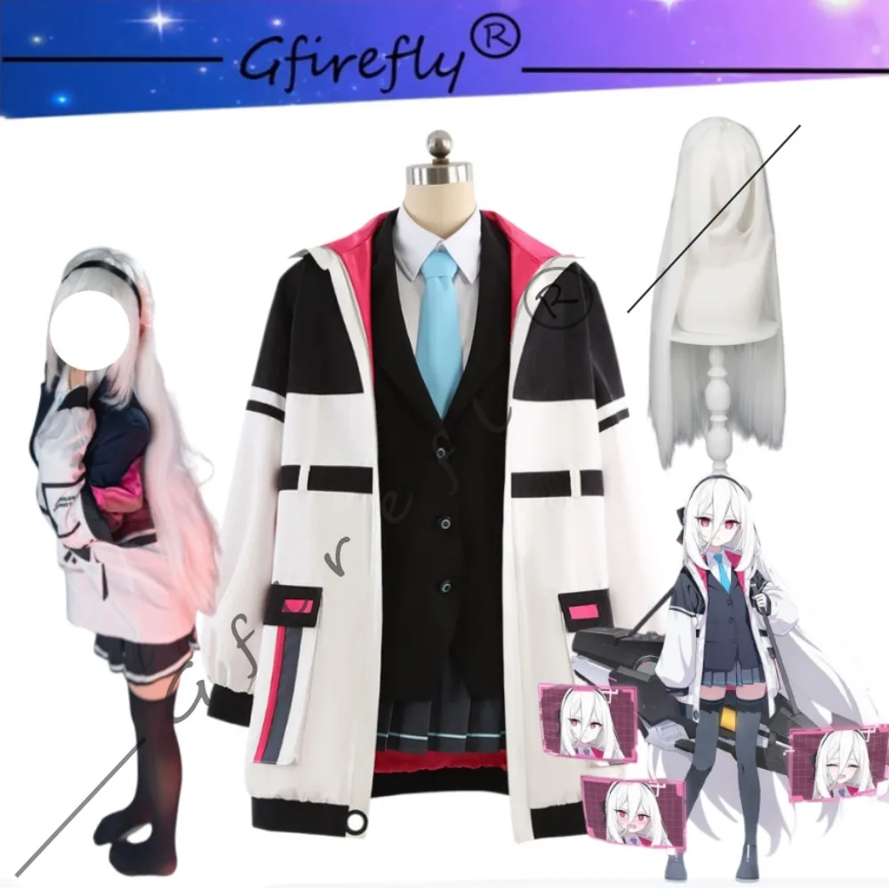 

Blue Archive Kei Exquisite Suit Jacket Short Skirt Cosplay Costume with Wig Full Set Women Game Halloween Comic Con Outfit