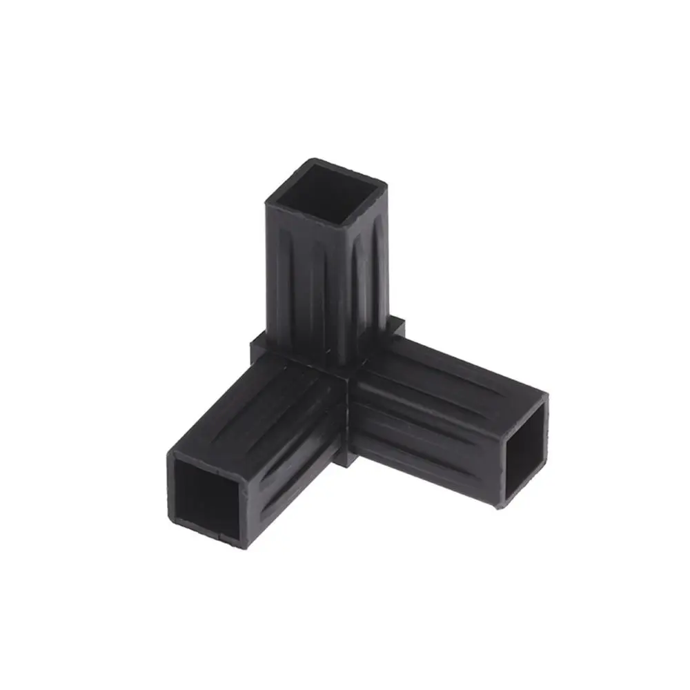 1Pcs 20/25/30mm Square Pipe Fitting X-L-T Shape Six Way Channel Plastic Pipe Connector Black 2/3/4/5-Way Pipe Angle Code