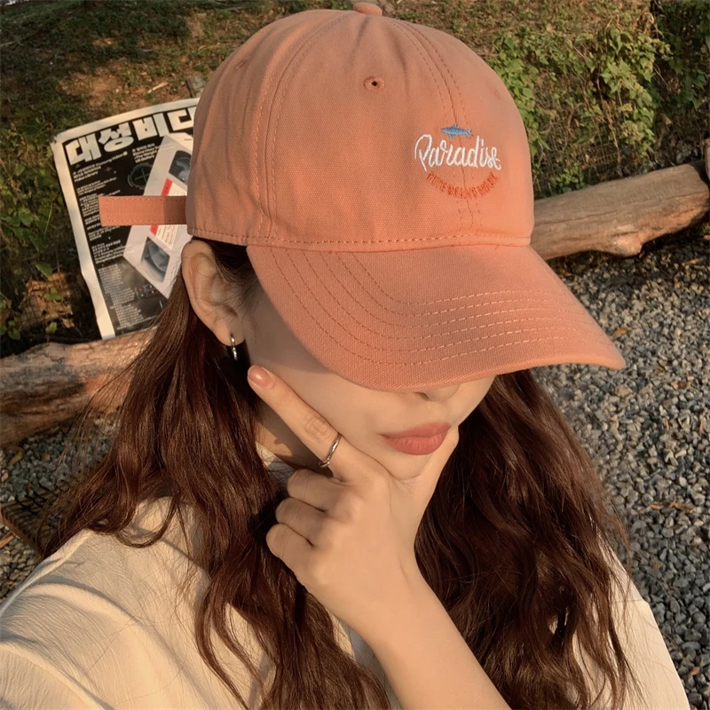 Net Red Ladies Soft Top Summer Hat Street Shooting Fashion Wild Peaked Cap Spring and Autumn Outdoor Outing Men's Baseball Caps