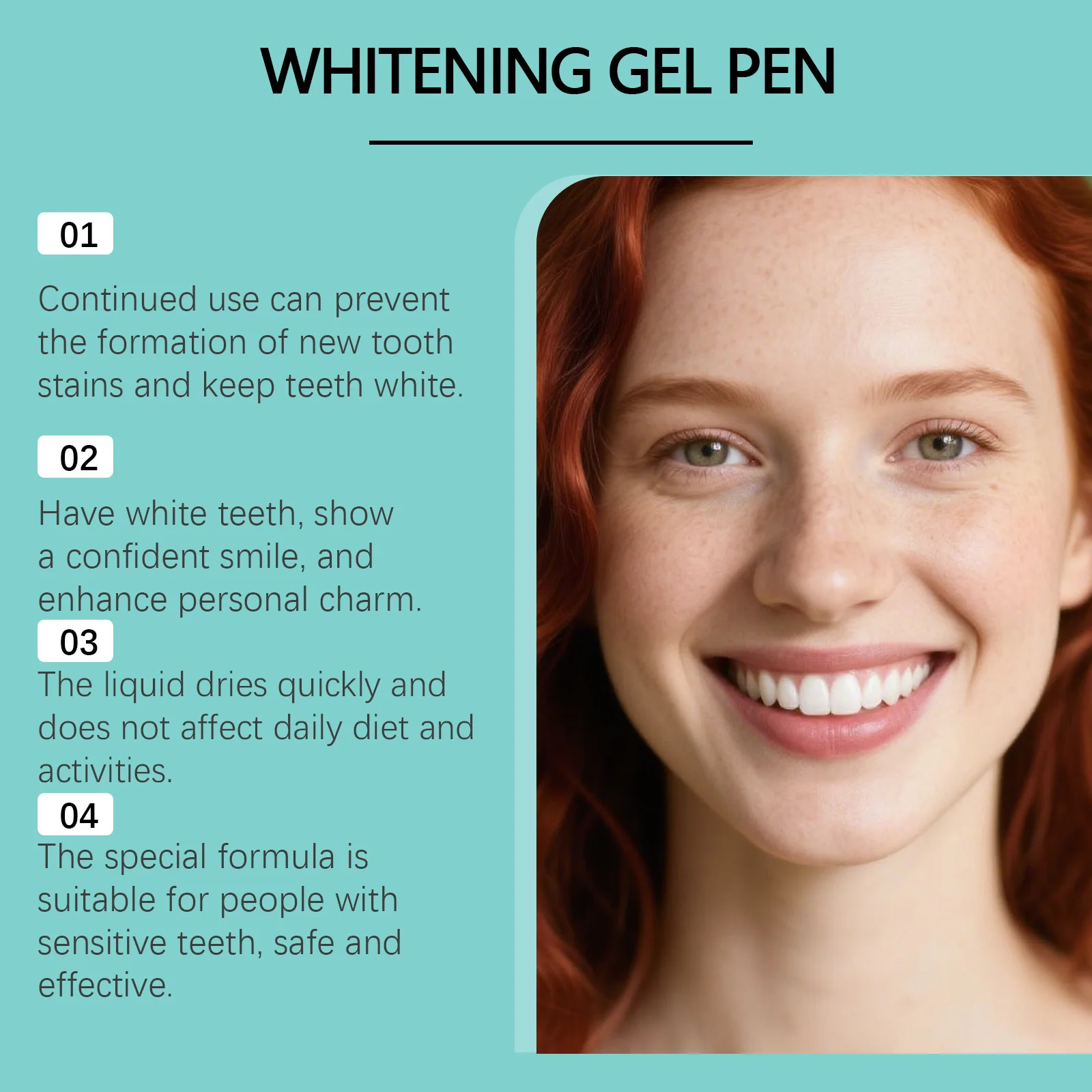 치아 관리 펜 - 치아 세정 및 신선함, 미백 효과, 에나멜 보호, 휴대용 구강 관리 펜