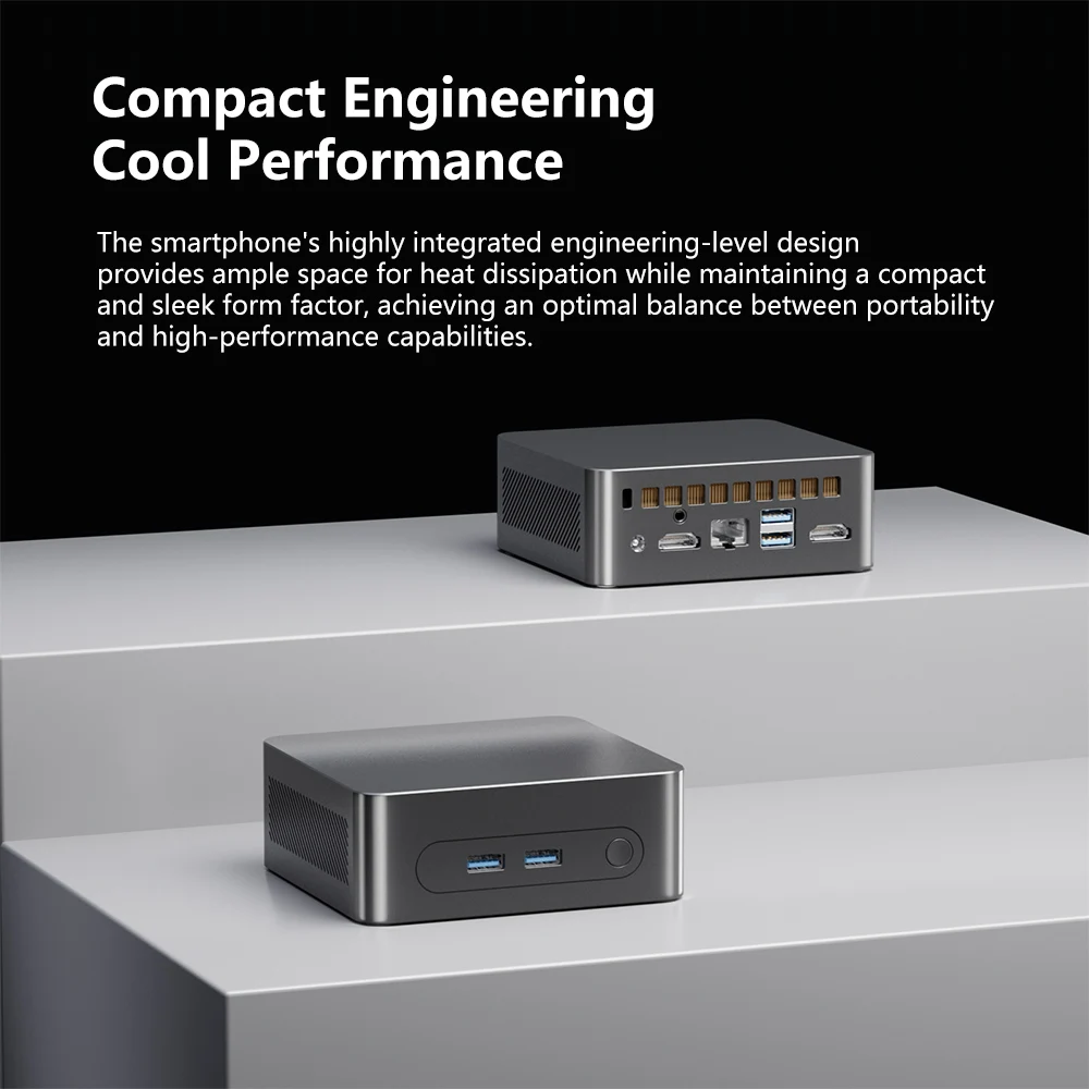 Mini PC Intel N100 DDR4 16GB RAM 512GB ROM PCIe M.2 SSD WiFi 5 BT5.0 Desktop Computer Support Windows 11 Pro Mini Pc Office Work