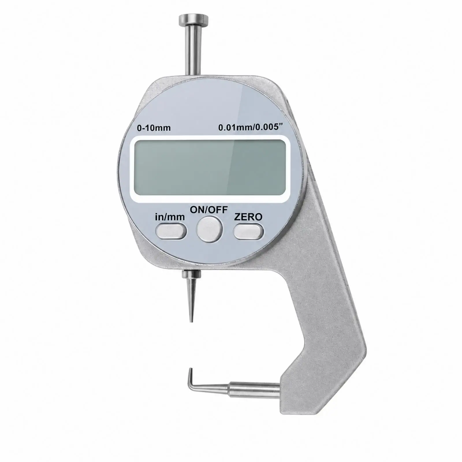 Portable Digital Thickness Meter 0.005in Resolution for Paper Leather and Board Checks