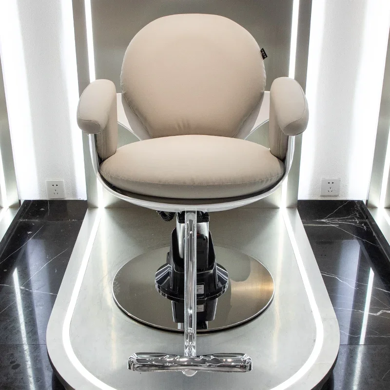 

09High-end new barber shop chair electric intelligent lifting perm and dyeing special barber shop chair