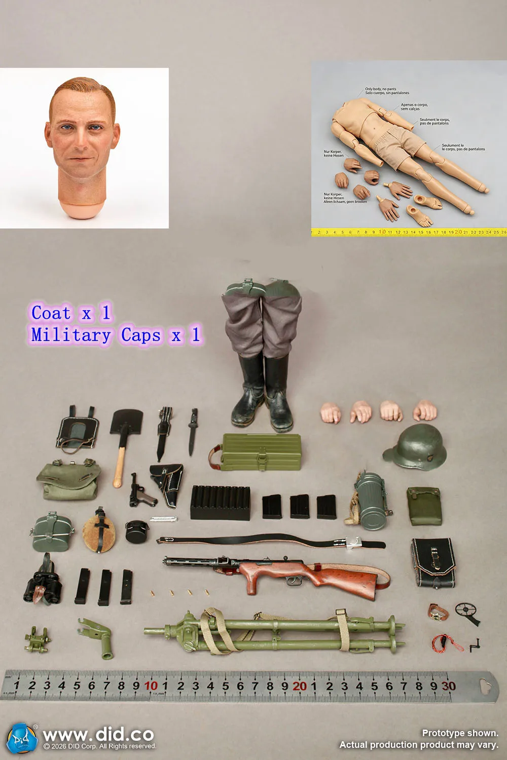 Scale 1/6th D80192 Full Set Toys Model Not Real About 12