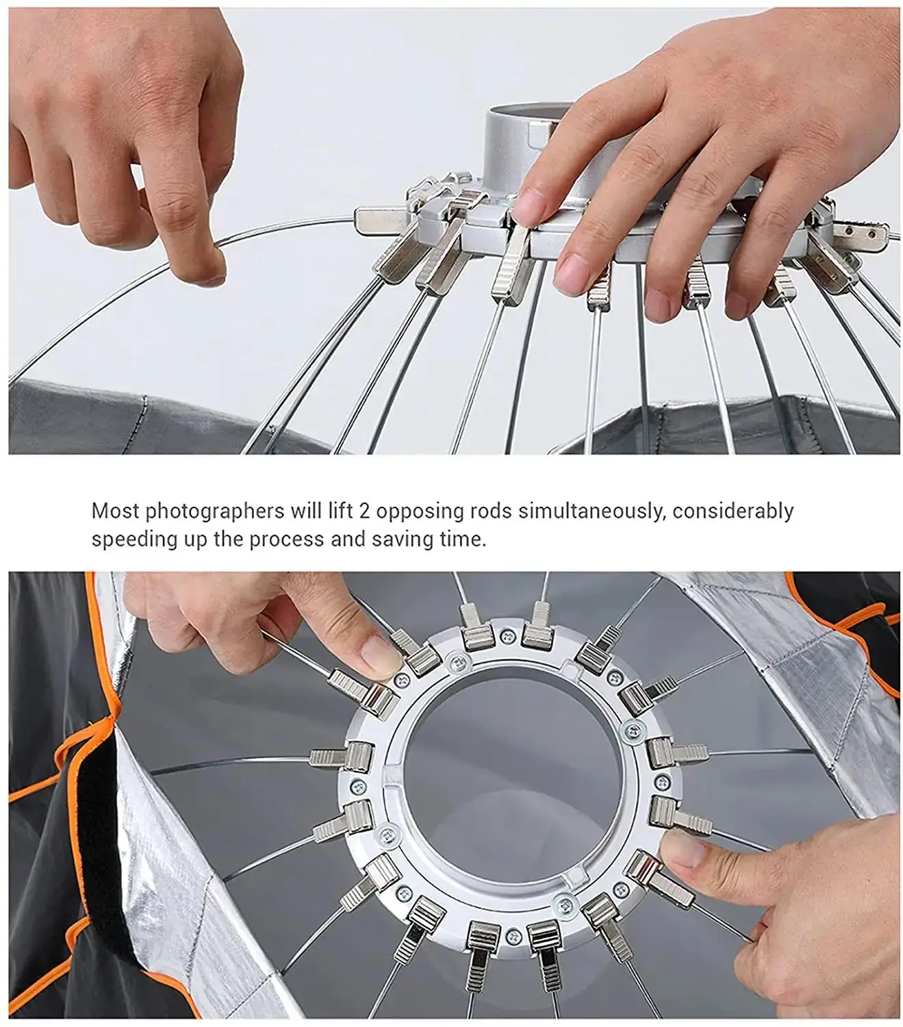 Godox QR-P70 70cm P90 90cm P12 120cm 퀵 릴리즈 파라볼릭 딥 소프트박스 그리드 (Godox Aputure Bowens 마운트 스튜디오 플래시용)