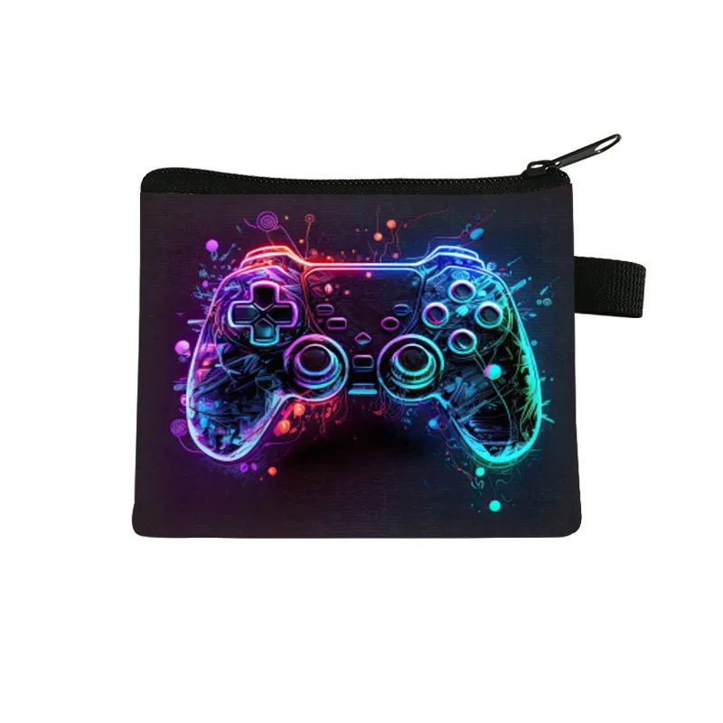 Game Handle Children Coin Purse Mini Bag Key Coin Headphone Bag Cute Cartoon Polyester Wallet Card Holder Wallet Bags For Women view 5