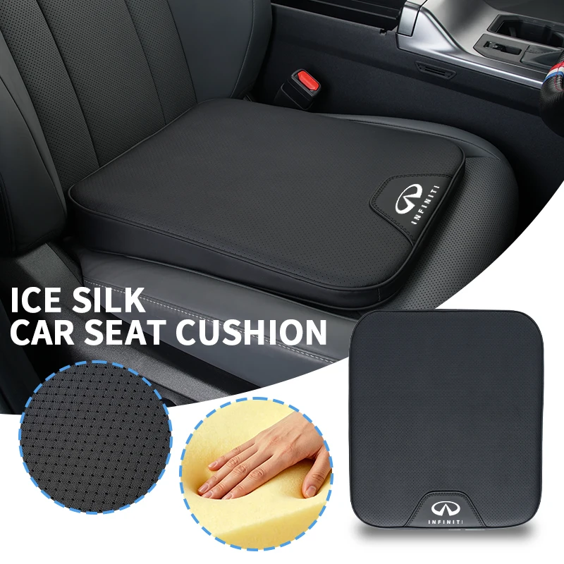 Car Seat Cushion Leather Booster Mat Seat Protector Cover Accessories For Infiniti Q50 FX35 Q30 G37 Q70 QX70 G35 Q60 QX50 QX60 Q