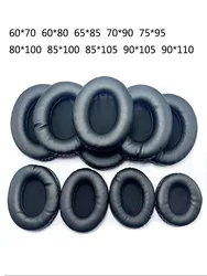 Oval Ear Pads For Headphones Covers Sponge Leather Foam Cushion 60*70 60*80 65*85 70*90 75*95 80*100 85*100 85*105 90*105 90*110