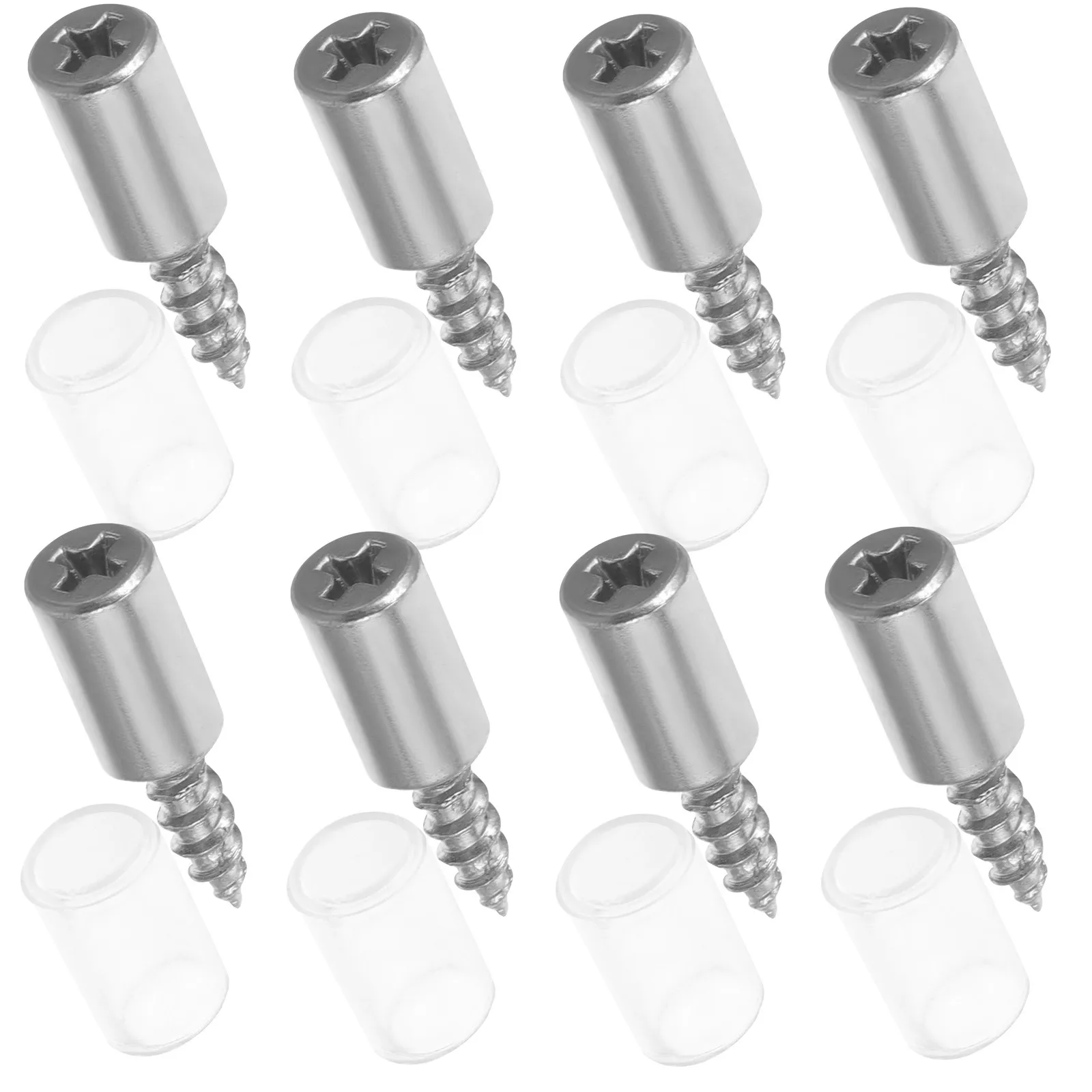 50Pcs Layer Shelf Support Screws Iron Mirror Decorative Screw Caps Self-Tapping for Furniture Wall Mounting Seamless Elegant