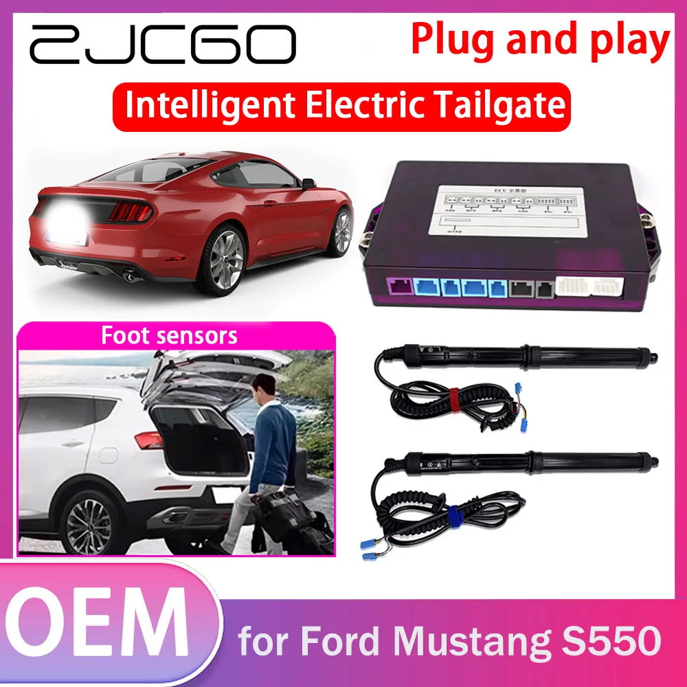 

ZJCGO Electric Tailgate Lift Drive Trunk Opening Tail Gate Lift Soft Close Car Door for Ford Mustang S550 2015~2023