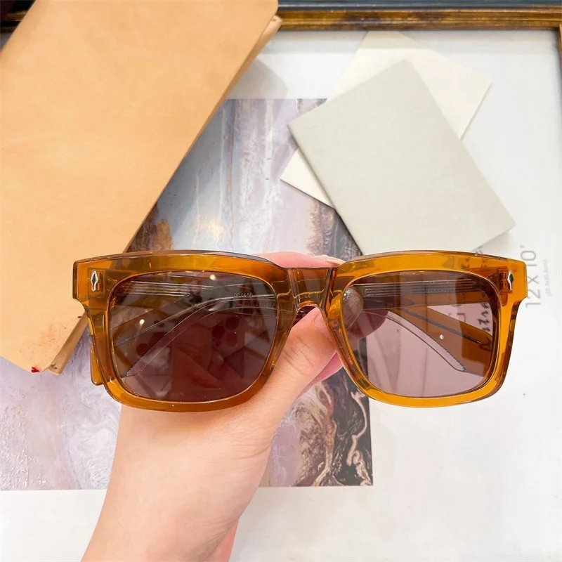 MTORINO JACQUE Thick Acetate Rectangle Women Sunglasses Men Vintage Retro Outdoor Eyewear Shades For Sun For Travel Street image 5